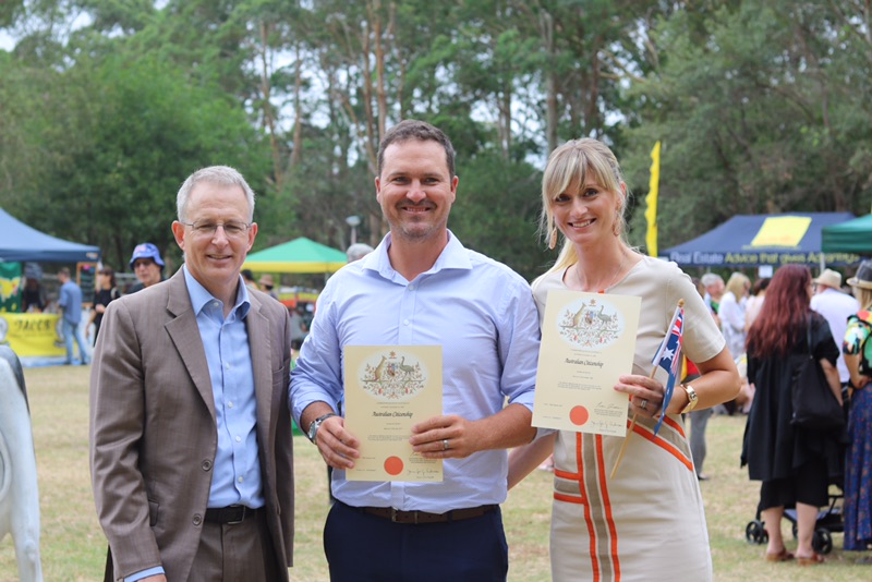 Paul Fletcher MP with new citizens