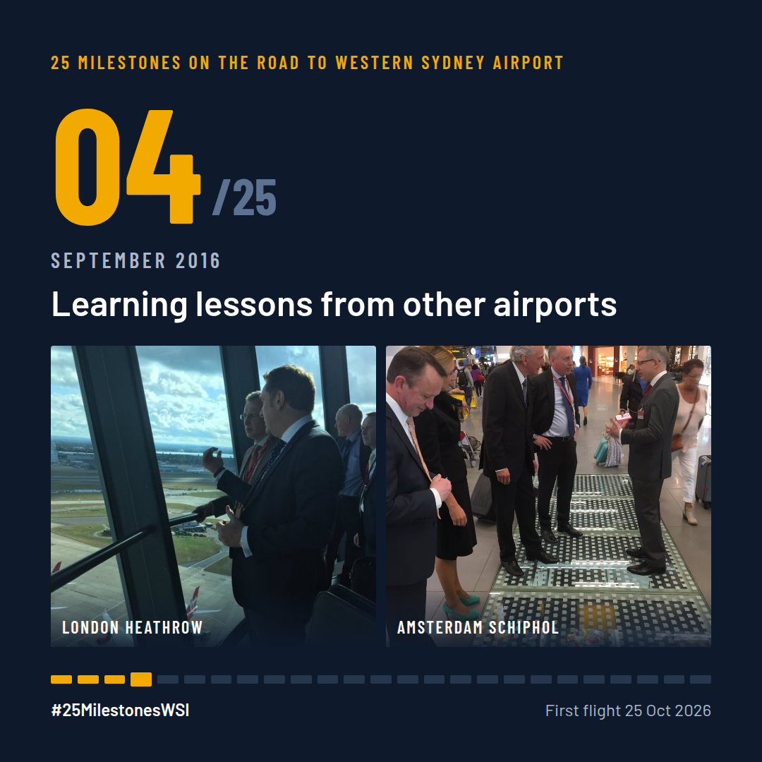 Learning lessons from other airports