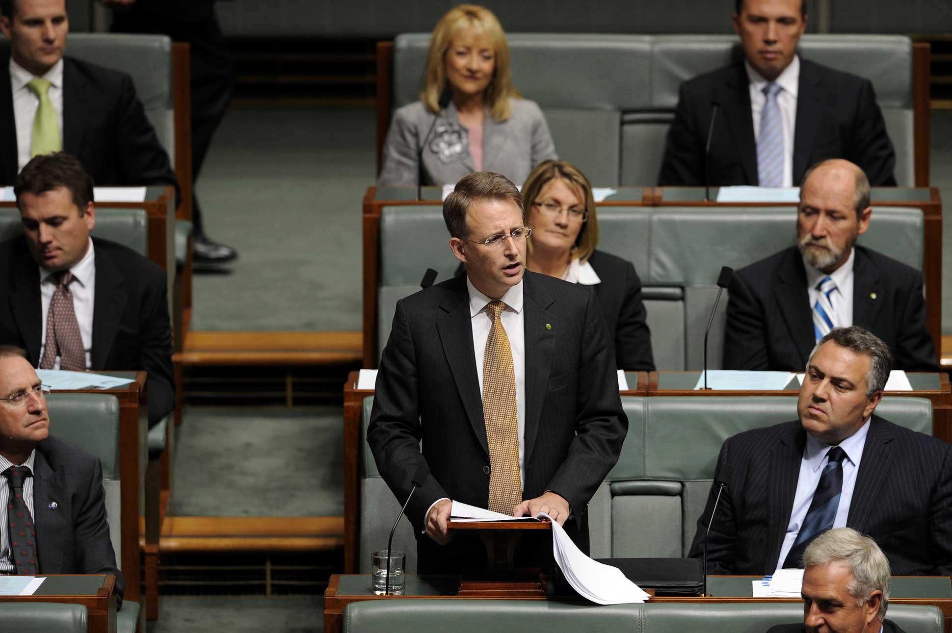 Photo of Paul in Federal Parliament