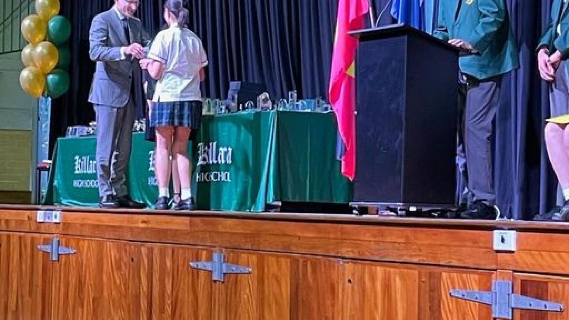 Attending Killara High School's 54th Annual Awards Ceremony Paul