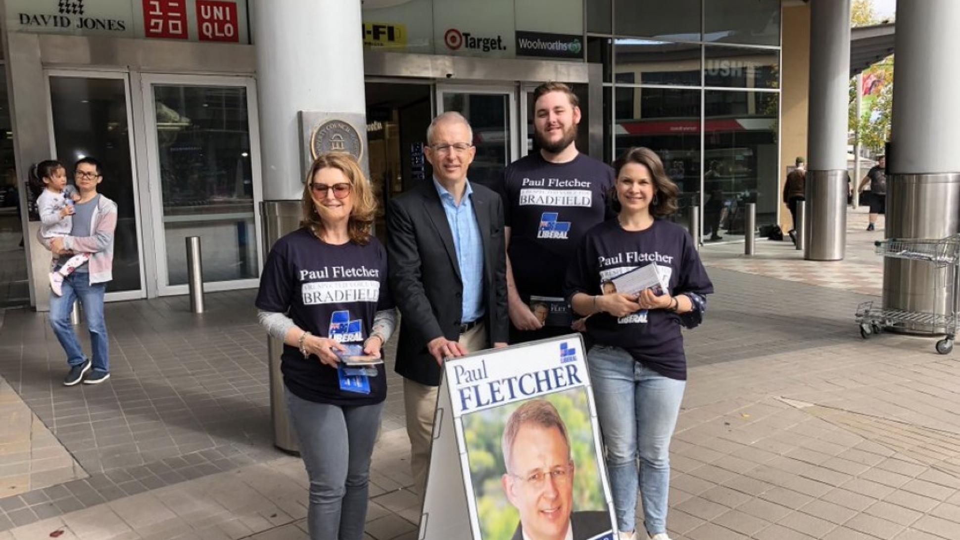 Hornsby Mall Listening Post Paul Fletcher MP, Member for Bradfield