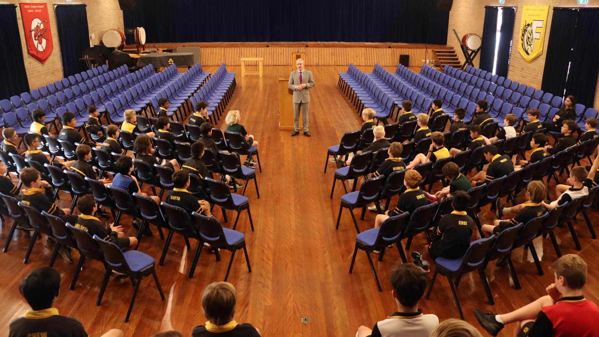 Visit to Sydney Grammar School Paul Fletcher MP, Member for Bradfield