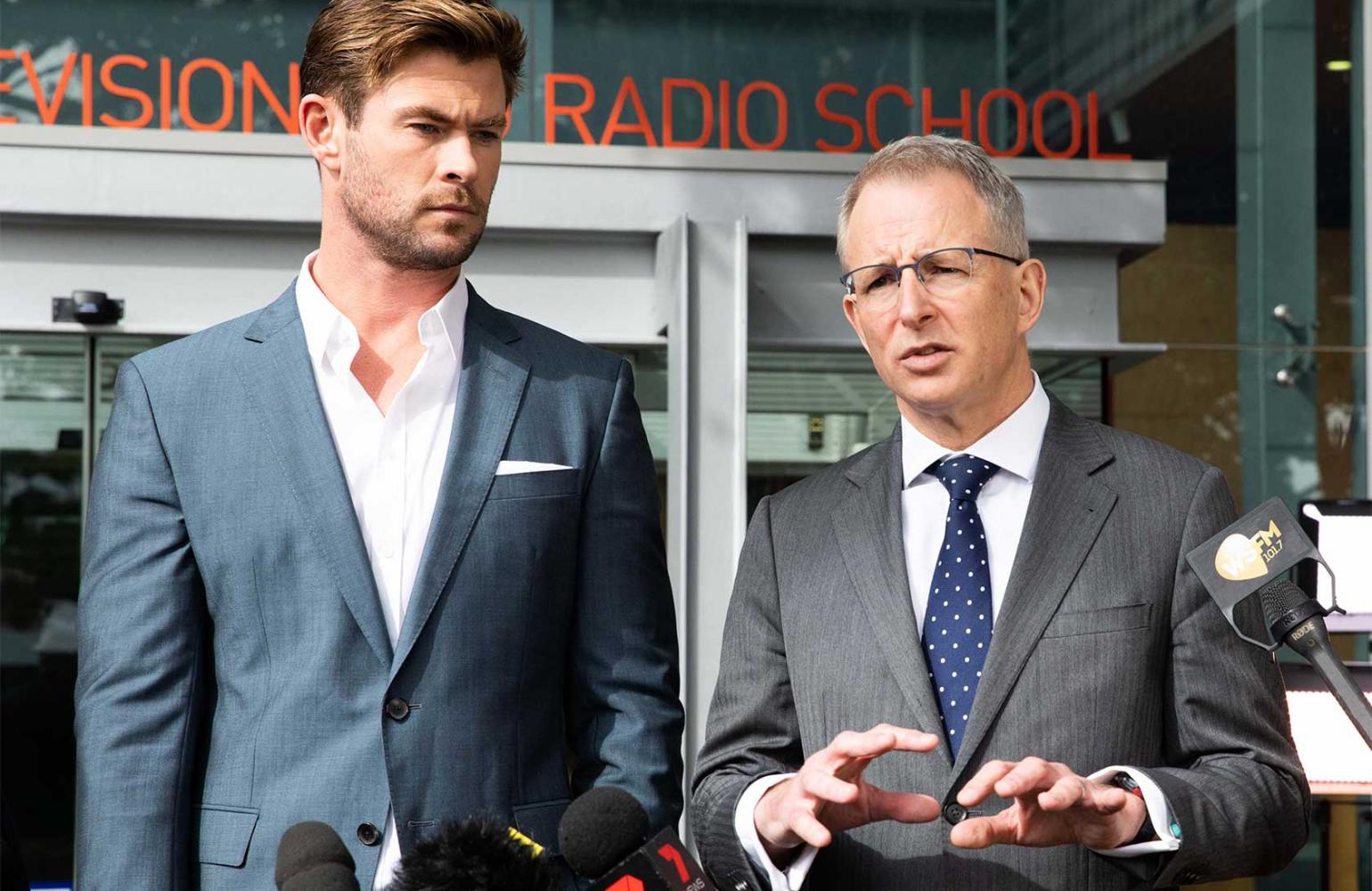 Paul Fletcher with Chris Hemsworth